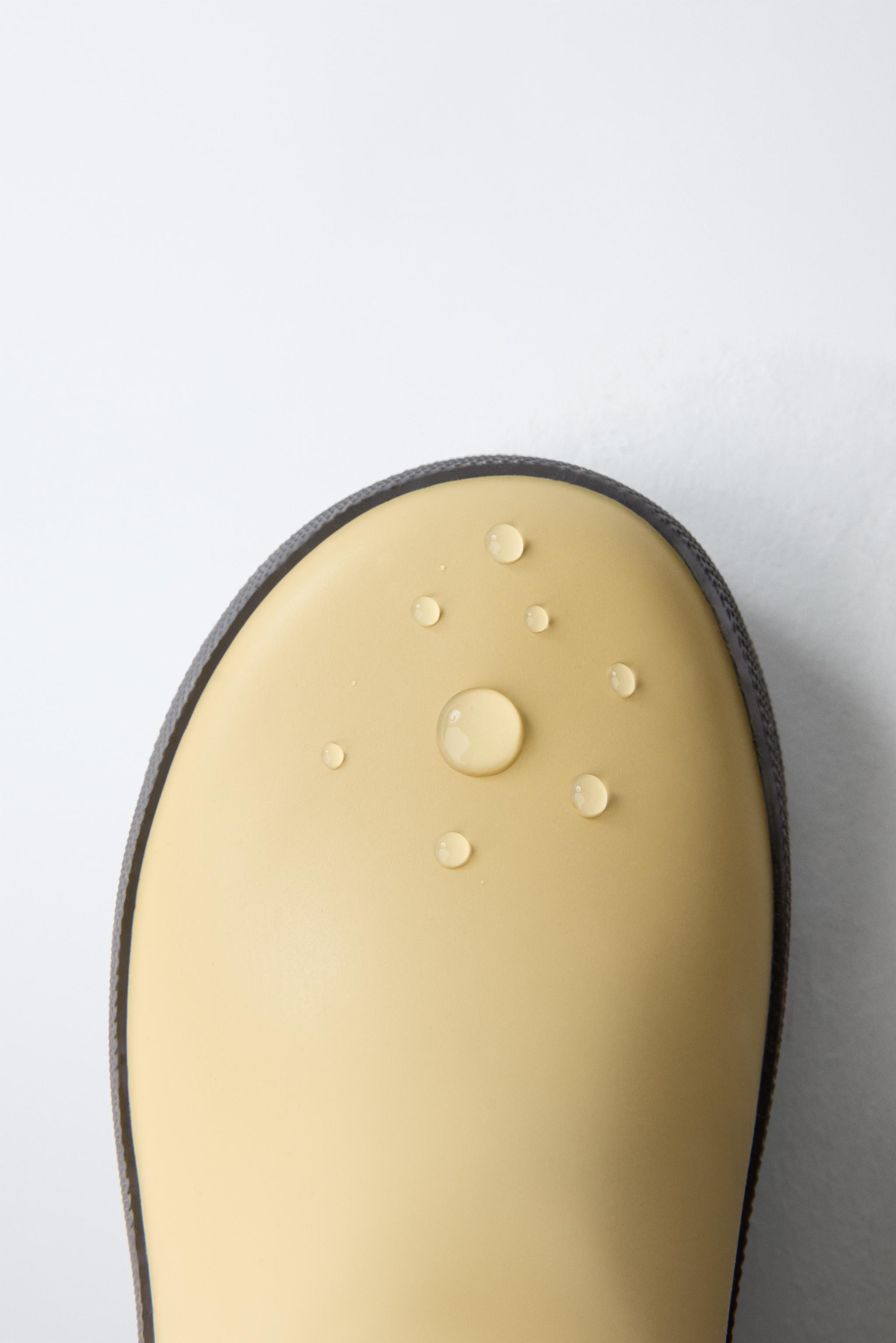 COLOR BLOCK RAIN BOOTS